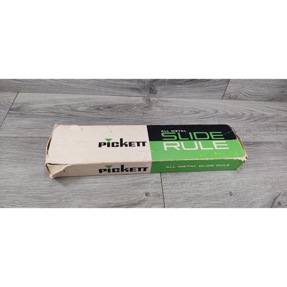 Vintage Pickett 902-ES All Metal Slide Ruler w/Original Box & Instructions, Case - Picture 15 of 15